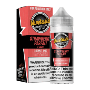 VAPETASIA 100ML 6MG - STRAWBERRY PARFAIT
