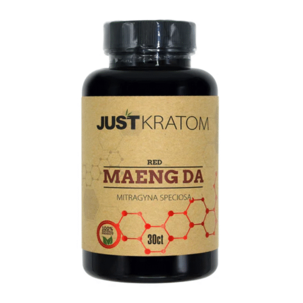 JUST KRATOM CAPSULES 30CT - MAENG DA RED VEIN