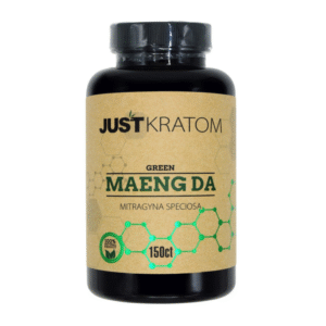 JUST KRATOM CAPSULES 150CT - MAENG DA GREEN VEIN