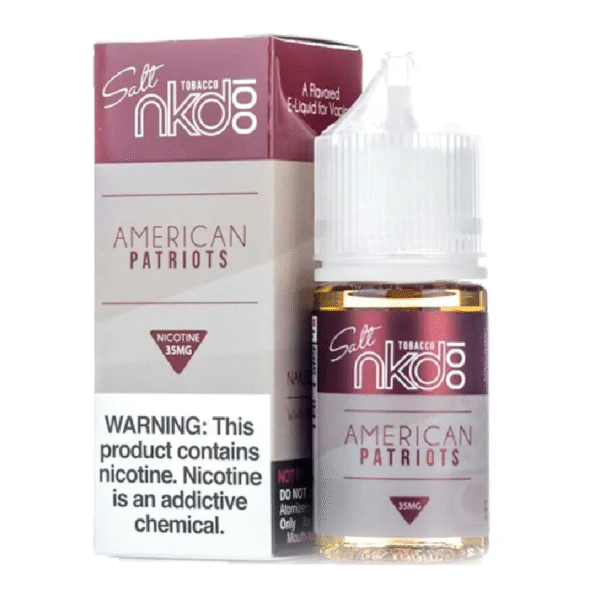 NKD SALT NIC 30ML 50MG - AMERICAN PATRIOTS