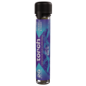 TORCH HASHHOLE PRE-ROLL 2G THC-A ROLLED IN KIEF & HASH - BERRY PIE SATIVA BOX OF 10