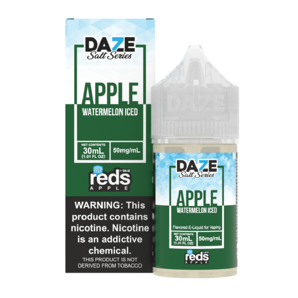 DAZE RED APPLE SALT NIC 30ML 50MG - WATERMELON ICED