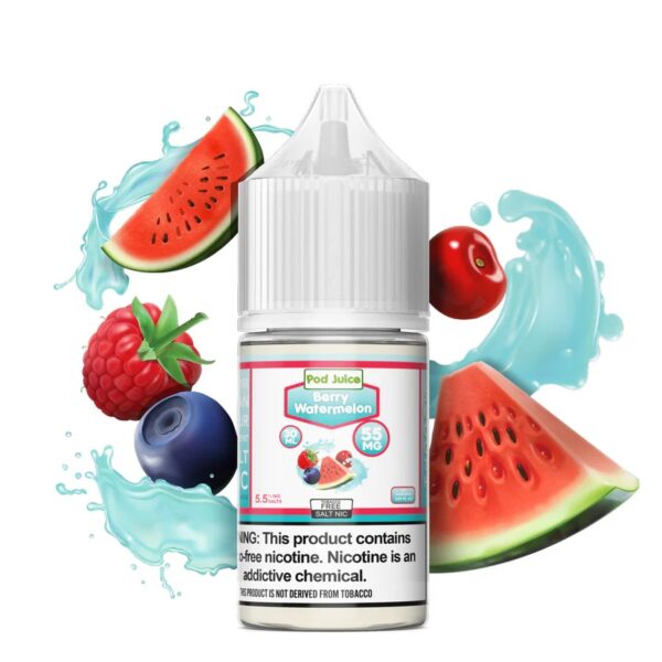 POD JUICE CLASSIC SALT NIC 30ML 55MG - BERRY WATERMELON