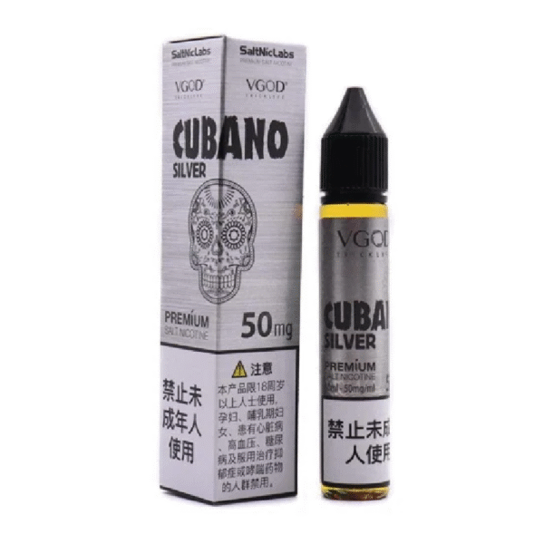 VGOD SALT NIC 30ML 50MG - CUBANO BOLD CREAMY CIGAR SILVER