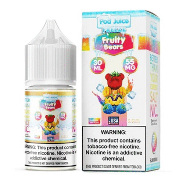 POD JUICE SALT NIC 30ML 55MG - FRUITY BEARS FREEZE