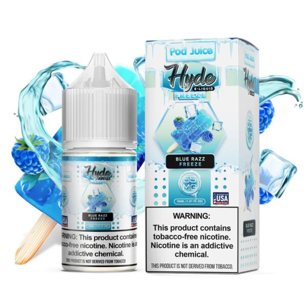 POD JUICE HYDE FREEZE SALT NIC 30ML 55MG - BLUE RAZZ