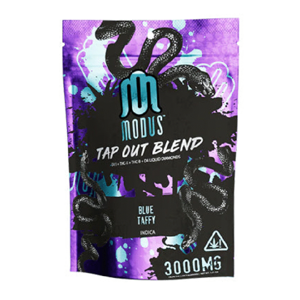 MODUS TAP OUT BLEND 2.0 3000MG GUMMIES BOX OF 5 - BLUE TAFFY INDICA
