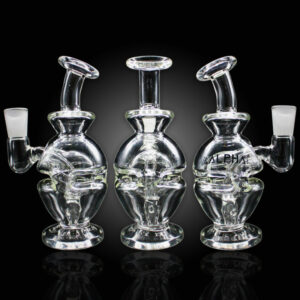 ALPHA GLASS BEAKER 4.5'' ALPHA MINI HALF GLOBE PERC WATERPIPE