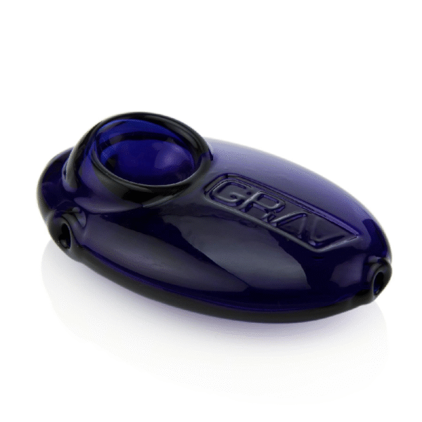 GRAV GLASS PEBBLE SPOON - BLUE