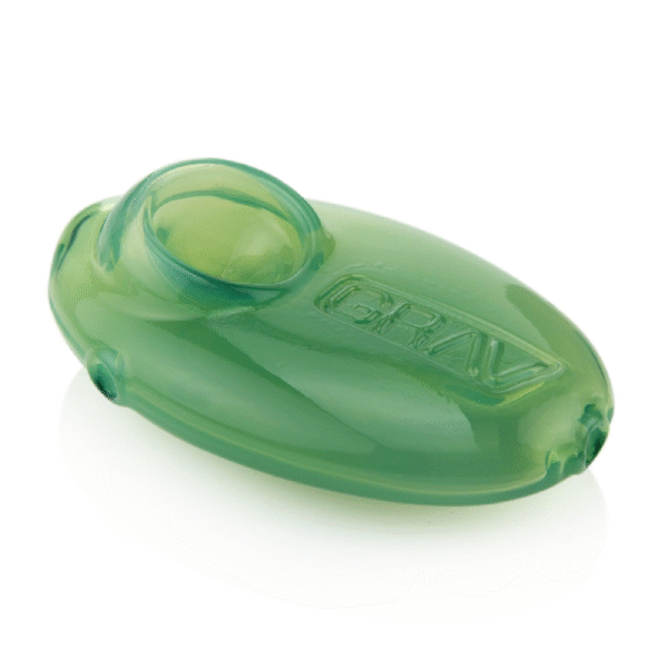 GRAV GLASS PEBBLE SPOON - MINT GREEN