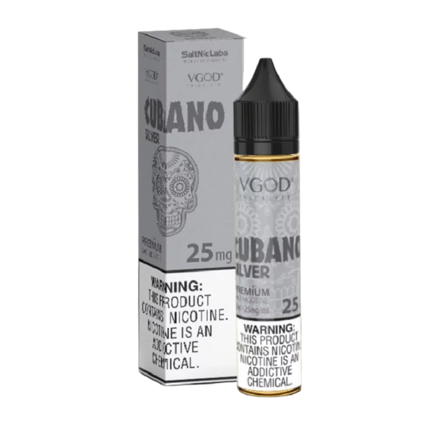 VGOD SALT NIC 30ML 25MG - CUBANO BOLD CREAMY CIGAR SILVER