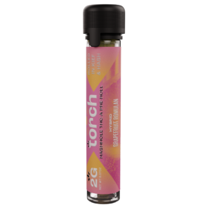 TORCH HASHHOLE PRE-ROLL 2G THC-A ROLLED IN KIEF & HASH - GRAPEFRUIT ROMULAN HYBRID BOX OF 10