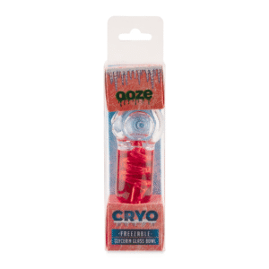 OOZE CRYO FREEZABLE GLYCERIN GLASS BOWL - RED