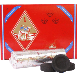 THREE KINGS 100 QUICK LIGHTING CHARCOAL 10 ROLLS - 33MM