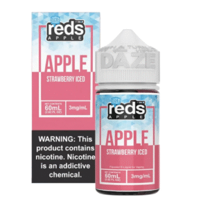 DAZE REDS APPLE 60ML 3MG - STRAWBERRY ICED