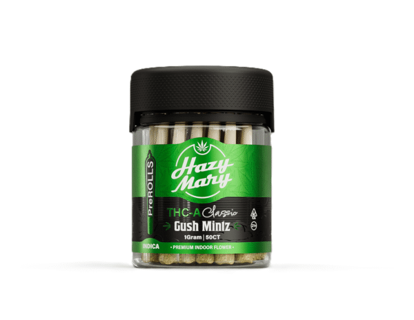 HAZY MARY THCA 1GM PRE-ROLLS JAR 50CT - GUSH MINTZ INDICA