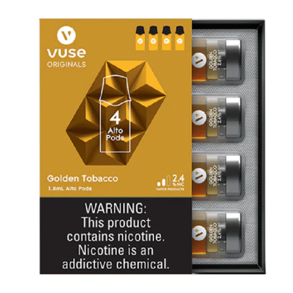 VUSE ALTO PODS GOLDEN TOBACCO 1.8ML BOX OF 5 - 2.4% 2 PACK