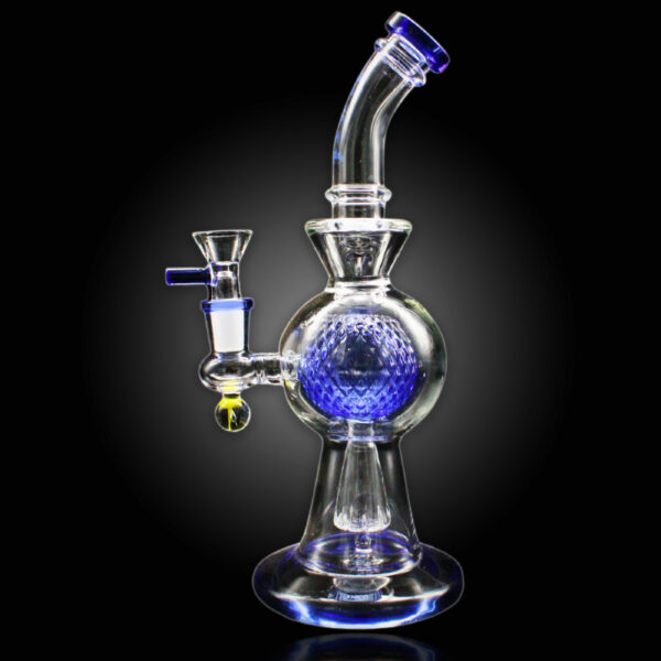 ALPHA GLASS BEAKER 9'' ALPHA SHOWER HEAD BALL RIG XL - DARK BLUE