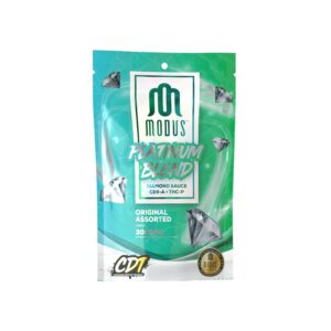 MODUS PLATINUM BLEND DIAMOND SAUCE CB9-A + THC-P 3000MG GUMMIES BOX OF 5 - ORIGINAL ASSORTED SATIVA