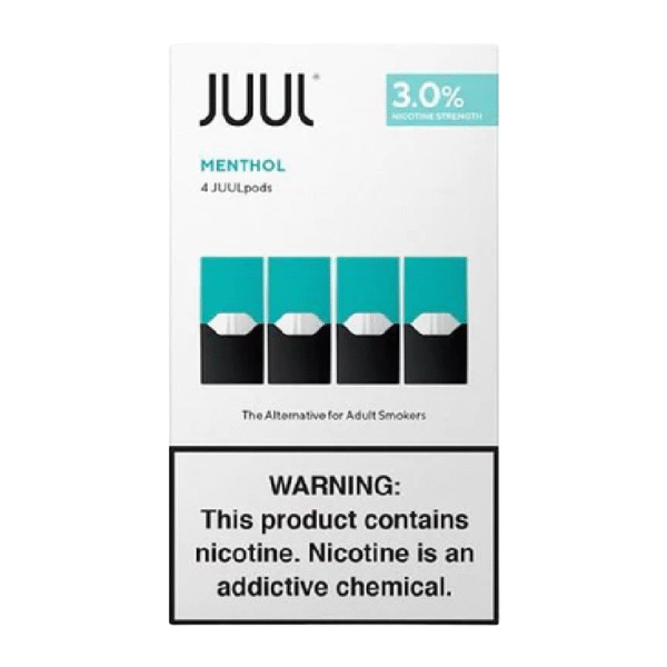 OLD ITEM - JUUL PODS CASE OF 6 BOXES - MENTHOL 3%