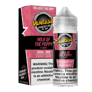 VAPETASIA 100ML 3MG - MILK OF THE POPPY