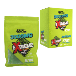 SIC SEND IT CANNA GUMMIES EXTREME 3000MG BOX OF 5 - KIWI