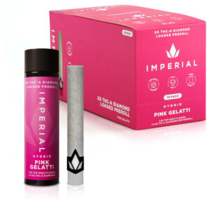 IMPERIAL 2G THC-A LOADED PREROLLS BOX OF 10 - PINK GELATTI HYBRID