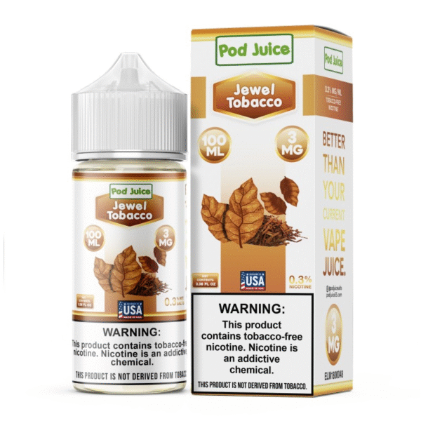 POD JUICE 100ML 0MG - JEWEL TOBACCO