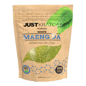 JUST KRATOM POWDER 500 GRAMS - MAENG DA WHITE