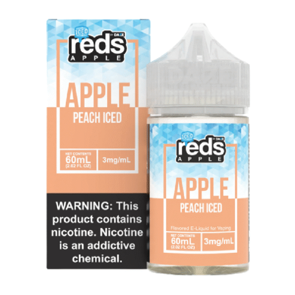 DAZE REDS APPLE 60ML 3MG - PEACH ICED