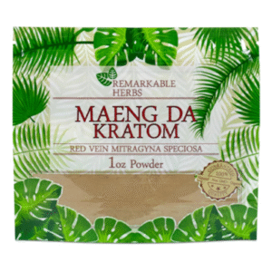 REMARKABLE HERBS KRATOM POWDER 1OZ - MAENG DA RED VEIN