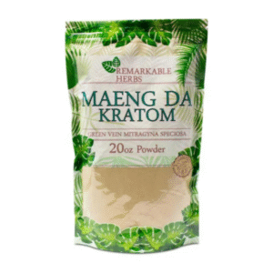 REMARKABLE HERBS KRATOM POWDER 20OZ - MAENG DA GREEN VEIN