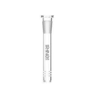 WHITE RHINO GLASS ON GLASS DOWNSTEM - 4.5''
