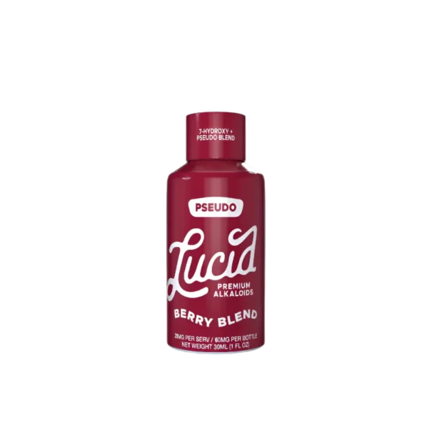 LUCID PREMIUM ALKALOIDS 7-HYDROXY+PSEUDO BLEND SHOTS 30ML 60MG - BERRY BLEND BOX OF 6