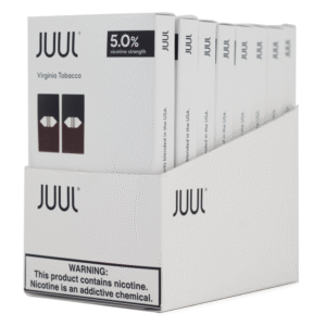 JUUL PODS BOX OF 8 - VIRGINIA TOBACCO 5% 2 PACK