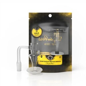 HONEYBEE HERB BLACK LINE QUARTZ BANGER - QB111-14M