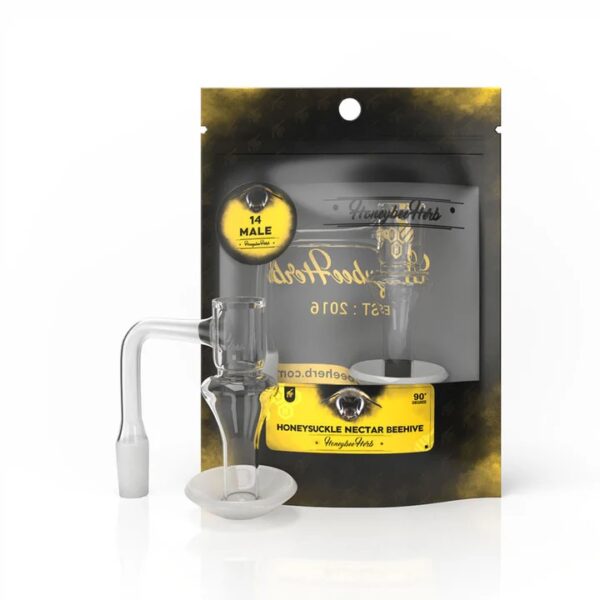 HONEYBEE HERB BLACK LINE QUARTZ BANGER - QB111-14M