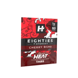 STRAIGHT HEAT EIGHTIES 7-HYDROXY TABLETS 80MG 1CT - CHERRY BOMB BOX OF 25
