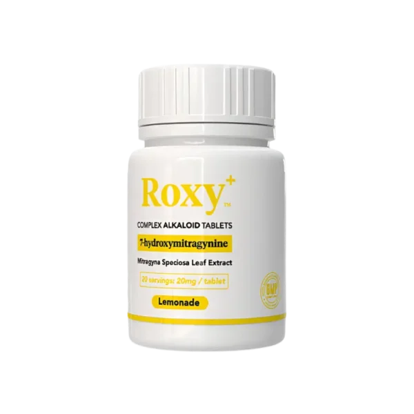 ROXY COMPLEX ALKALOID 7-HYDROXYMITRAGYNINE TABLETS BOTTLE 20MG 10CT - LEMONADE