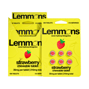 EXODUS LEMMONS 7-HYDROXYMITRAGYNINE CHEWABLE TABLETS 35MG 6CT - STRAWBERRY