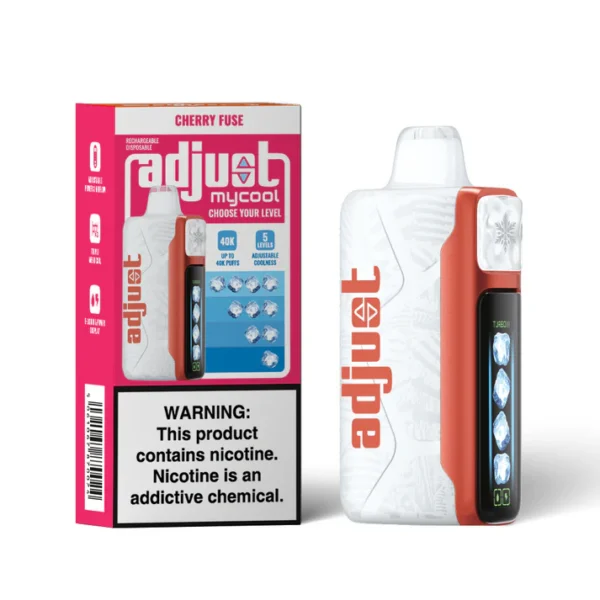 ADJUST MY COOL DISPOSABLE 40000 BOX OF 5 - CHERRY FUSE