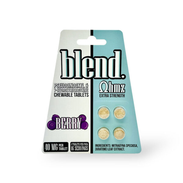 BLEND OHMZ PSEUDOINDOXYL & 7-HYDROXYMITRAGYNINE TABLETS 40MG 4CT - BERRY