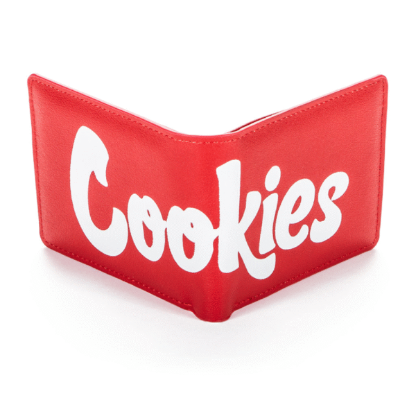 COOKIES BILLFOLD TEXTURED FAUX LEATHER WALLET - RED