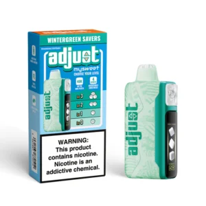 ADJUST MY SWEET DISPOSABLE 40000 BOX OF 5 - WINTERGREEN SAVERS