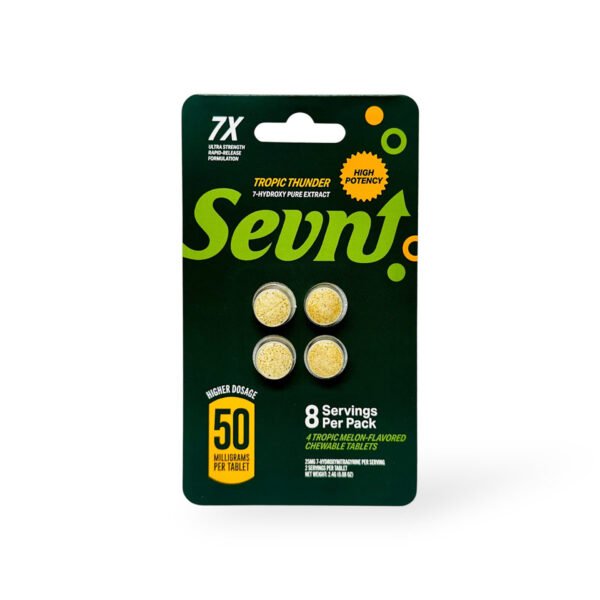SEVN UP 7-HYDROXY PURE EXTRACT 7X ULTRA STRENGTH TABLETS 50MG 4CT - TROPIC THUNDER (TROPIC MELON)