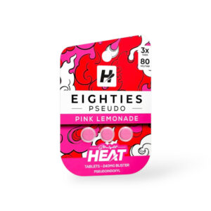 STRAIGHT HEAT EIGHTIES PSEUDO TABLETS 80MG 3CT - PINK LEMONADE