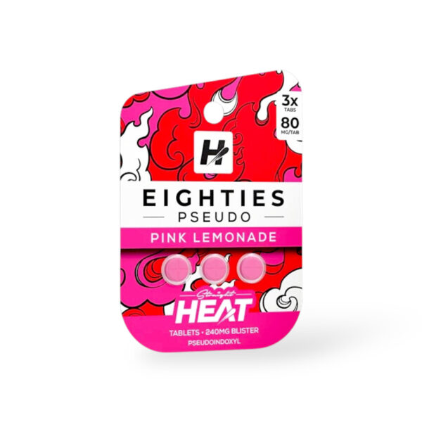 STRAIGHT HEAT EIGHTIES PSEUDO TABLETS 80MG 3CT - PINK LEMONADE