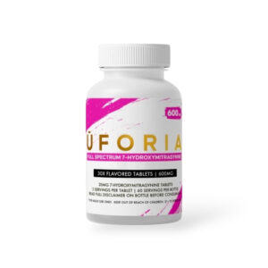 UFORIA FULL SPECTRUM 7-HYDROXYMITRAGYNINE TABLETS BOTTLE 20MG 30CT - PINK