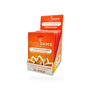PURE OHMS PURE KRATOM ALKALOIDS 7-HYDROXYMITRAGYNINE TABLETS 18MG 4CT - CITRUS SPLASH