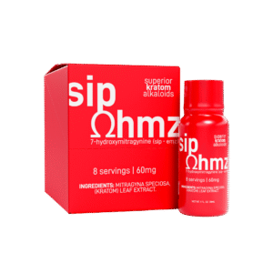 EXODUS SIP OHMZ SUPERIOR KRATOM ALKALOIDS 7-HYDROXYMITRAGYNINE SHOTS 30ML 60MG - STRAWBERRY